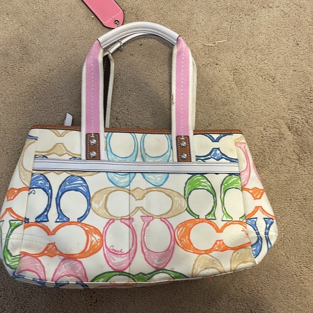Coach multicolor purse